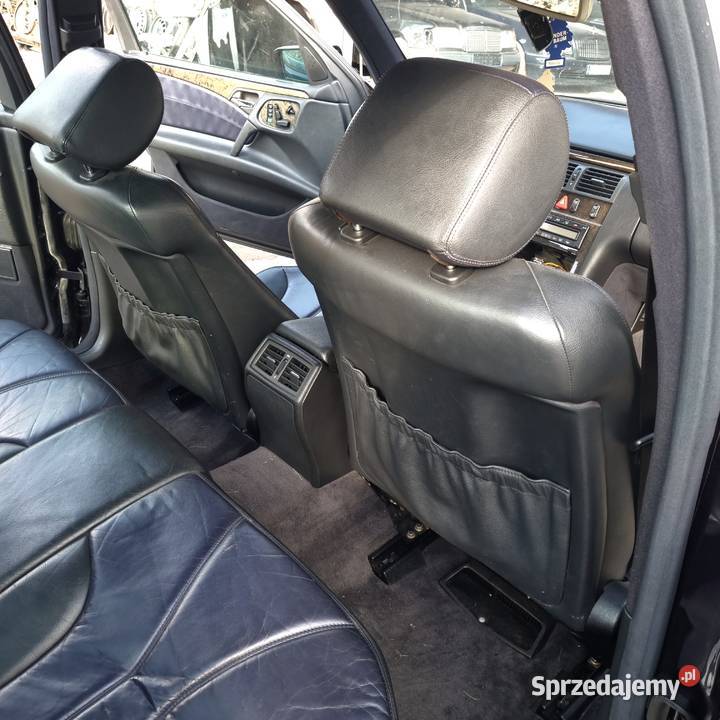 Fotele skóra W210 AMG DESIGNO boczki czarna podkarpackie Łańcut