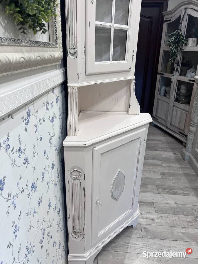 Witryna narożna drewniana shabby lubuskie Żary