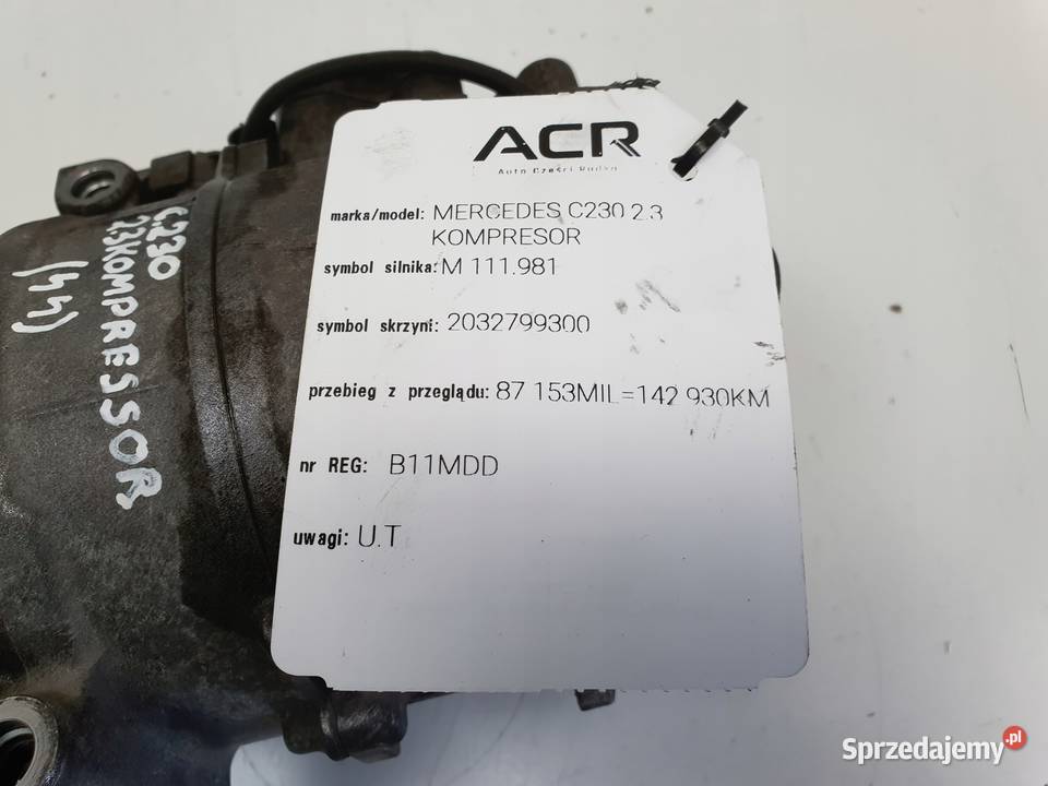 SPRĘŻARKA KLIMATYZACJI Mercedes W203 23 K pompa