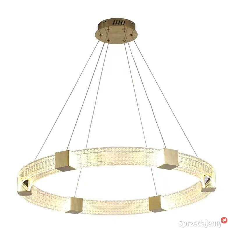 Vitro 50 nowoczesny żyrandol LED ring pierścień Lampy wiszące Katowice