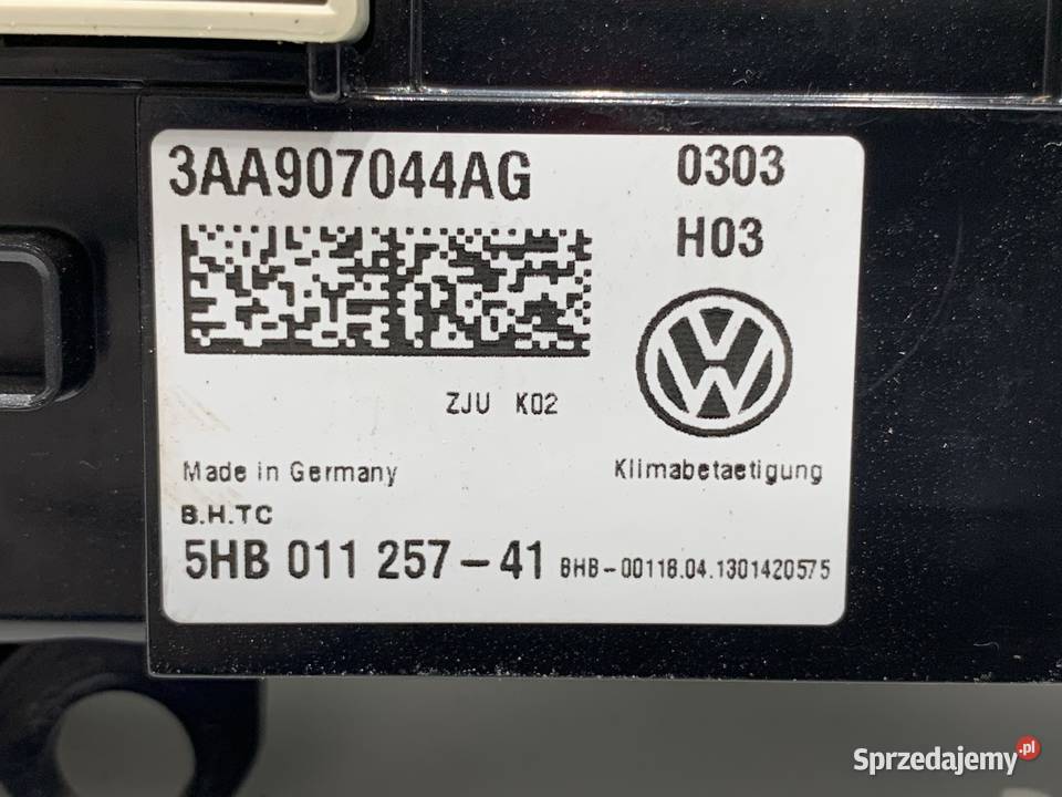 PANEL STEROWANIA NAWIEWU VW PASSAT B7 sprzedam