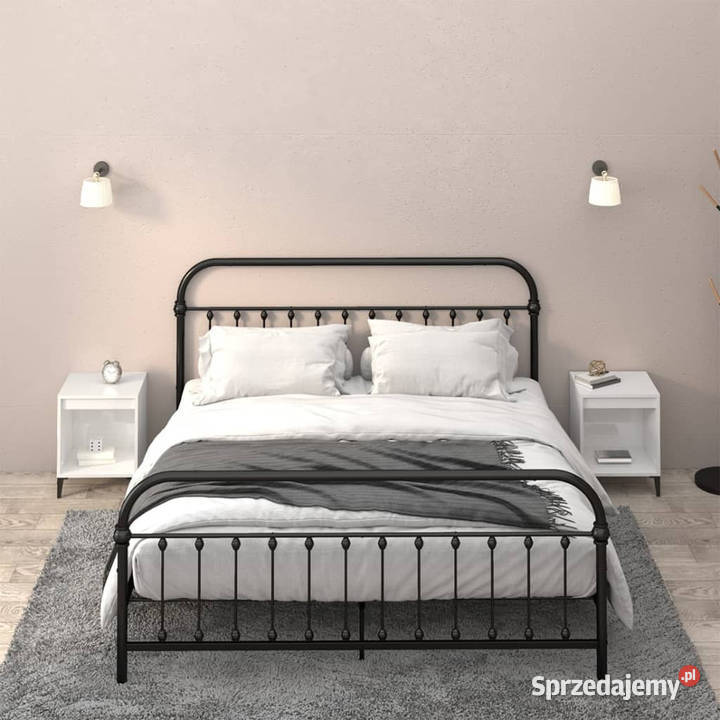 Szafki nocne 2 białe wysoki połysk 40x35x50 Warszawa