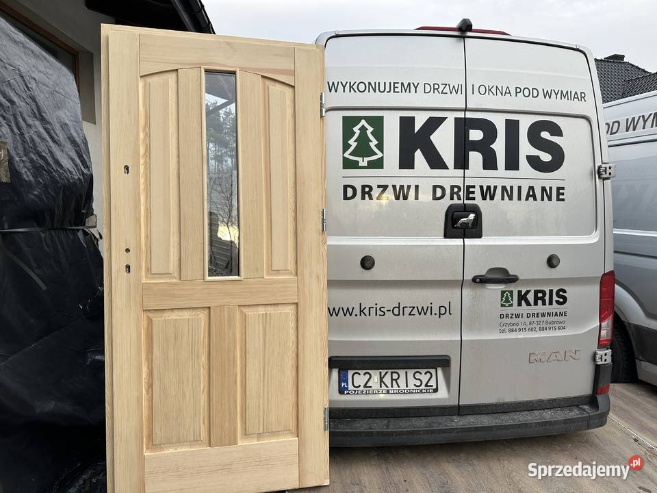 Drzwi zewnętrzne drewniane NA KAŻDY WYMIAR W śląskie Tychy