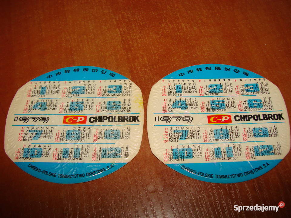 Chipolbrok kalendarzyk listkowy 1979 Pozostałe Pruszcz Gdański