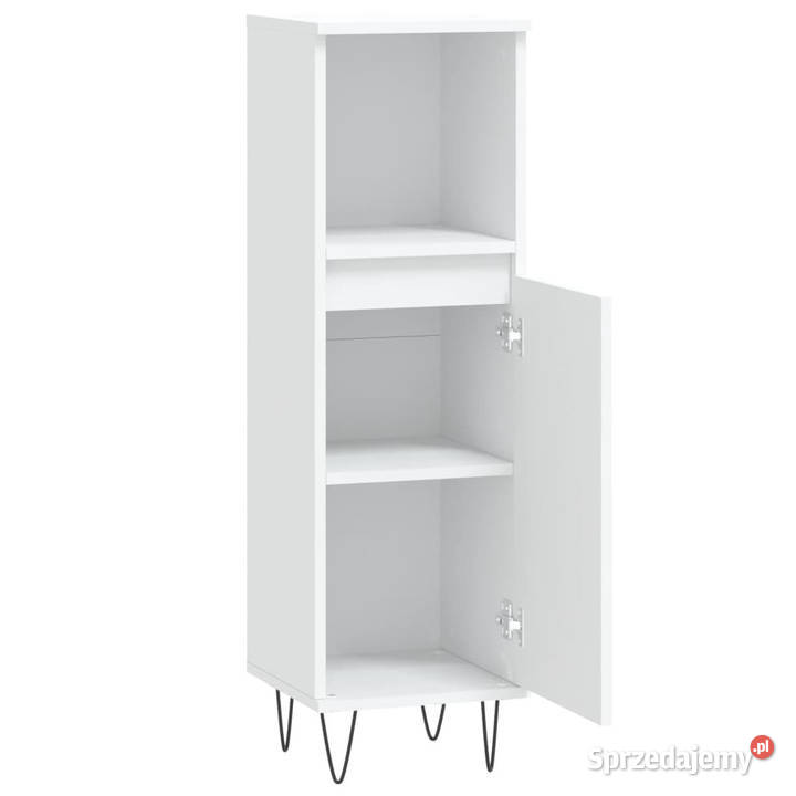 Szafka łazienkowa biała 30x30x100 materiał mazowieckie