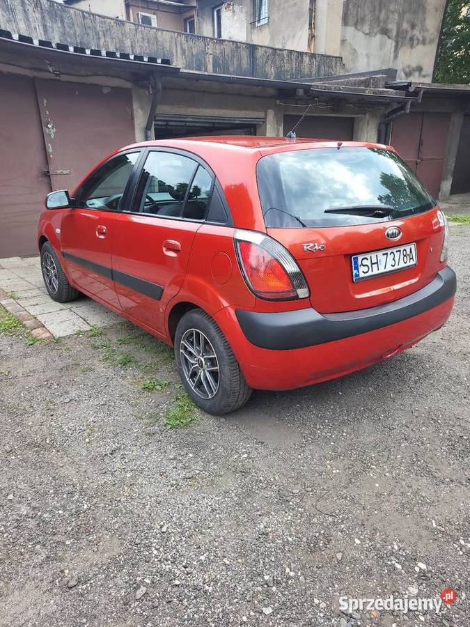 KIA RIO II 14 100 z 2007roku czerwony Chorzów sprzedam