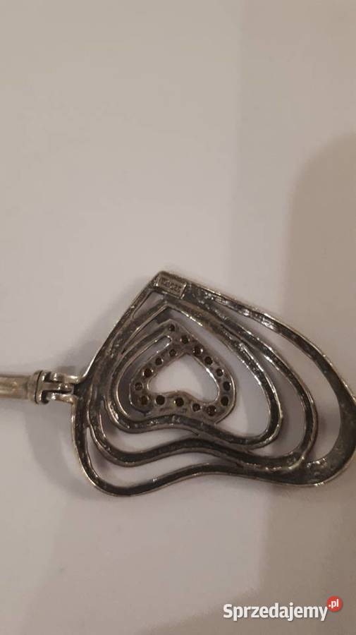 srebrna bangla serce Radom sprzedam