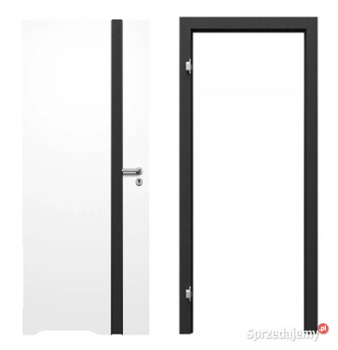 Drzwi bezprzylgowe Loretto DEFENDOOR szkło Drzwi wewnętrzne Poznań