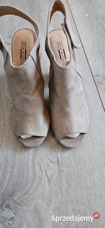 Beżowe buty sandały r 37 inna