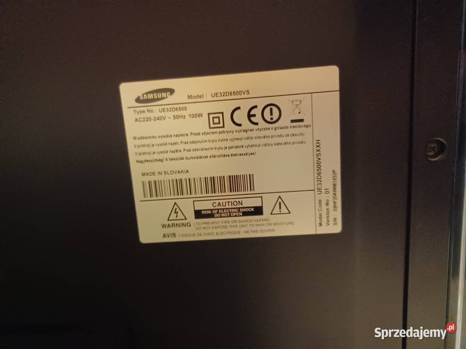 Telewizor 3D Samsung UE32D6500 Full HD WiFi USB Smart TV Strzyżów ...
