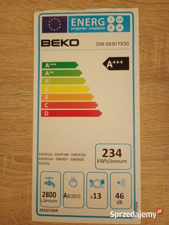 Sprzedam części z używanej zmywarki BEKO do zabudowy Orzesze