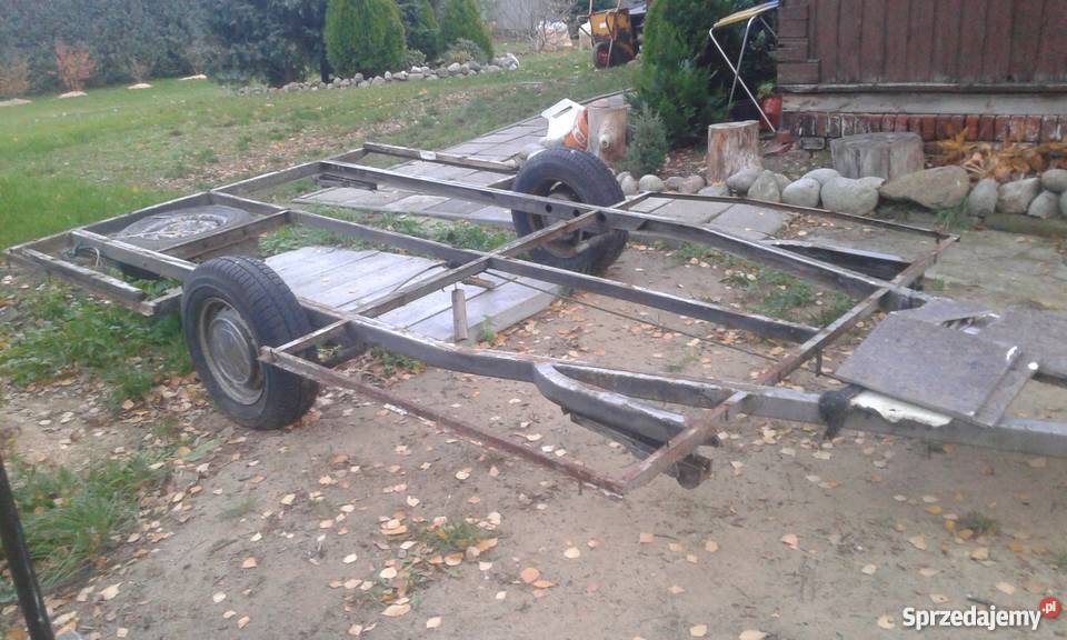 Podwozie przyczepy kempingowej z hamulcem