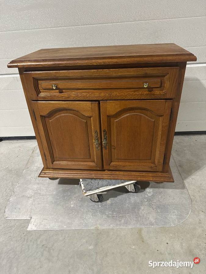 Dębowa rustykalna komoda 90 wielkopolskie Sławoszewek