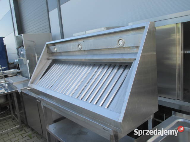 OKAP GASTRONOMICZNY SKOŚNY Z FILTRAMI I