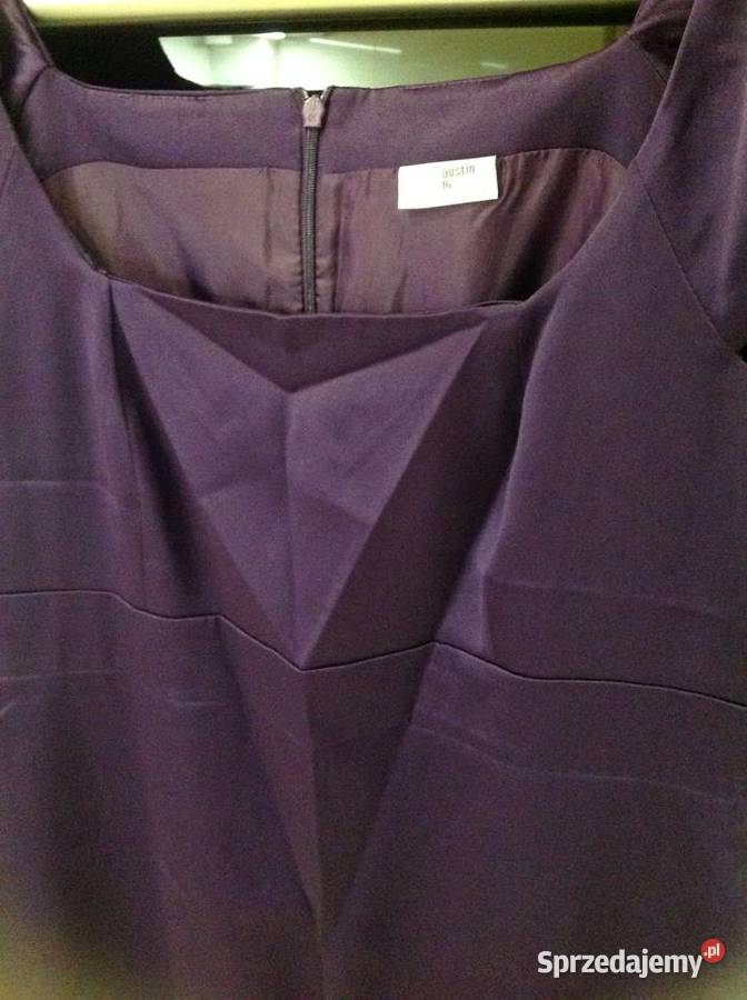 Fioletowa Atlasowa Sukienka damska L NOWA sprzedam