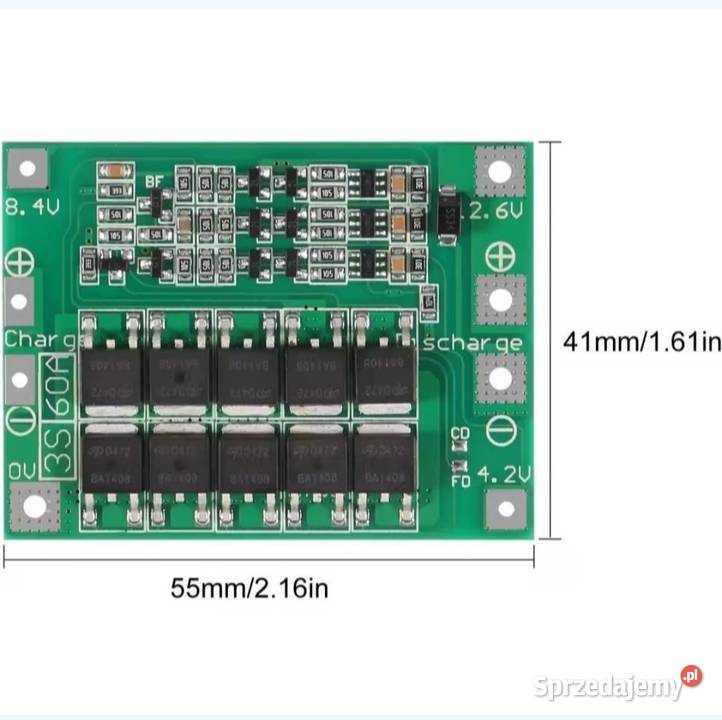 Bms 3s 60A akumulator liion płytka