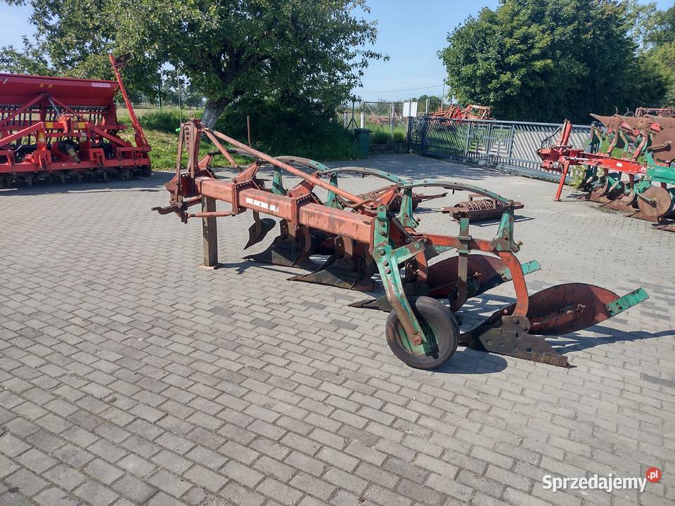Pług 4skibowy kverneland zabezpieczenia resorowe Sośno