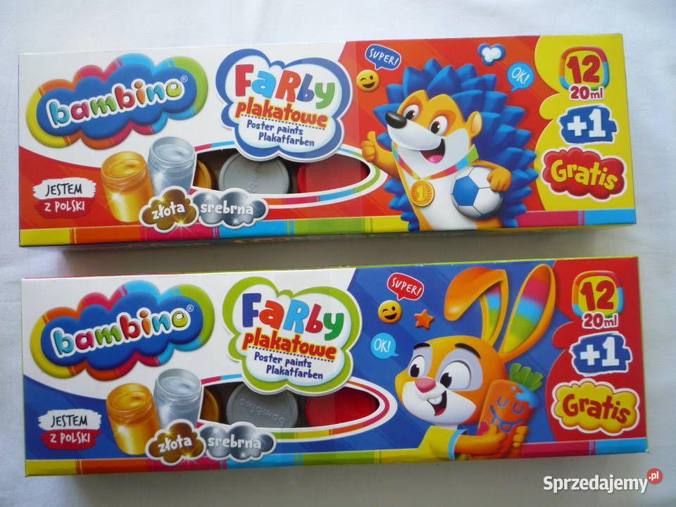 Nowe Bambino Farby plakatowe 20ml 121 Złota zachodniopomorskie Szczecin