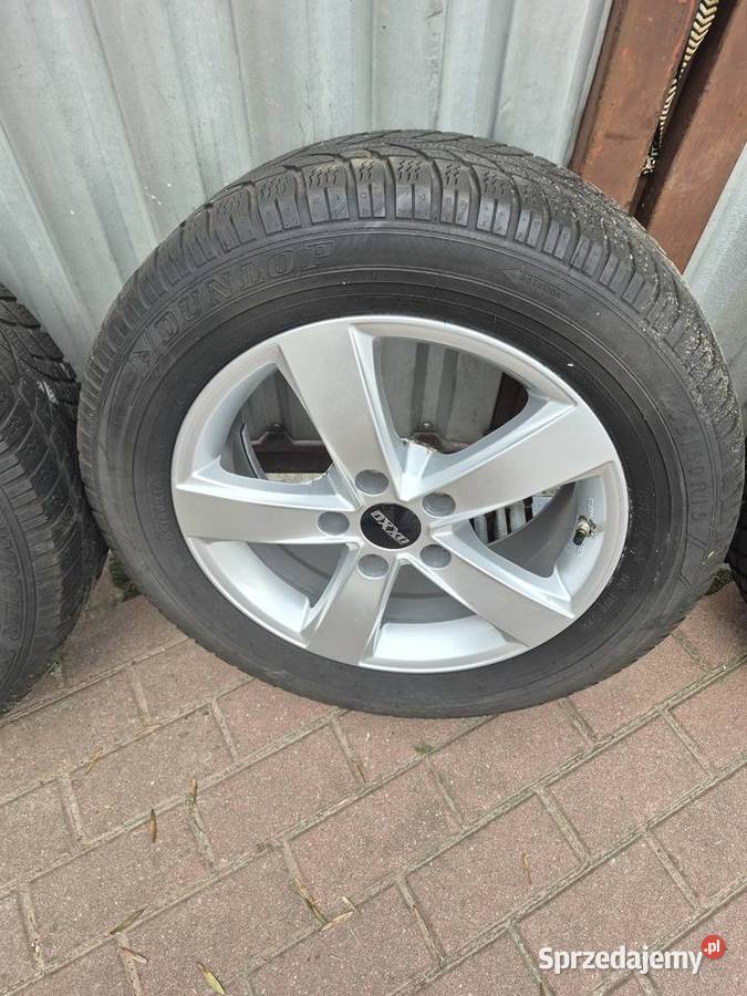 Koła aluminiowe 5x1143 opony 1620560 dolnośląskie Zawonia sprzedam