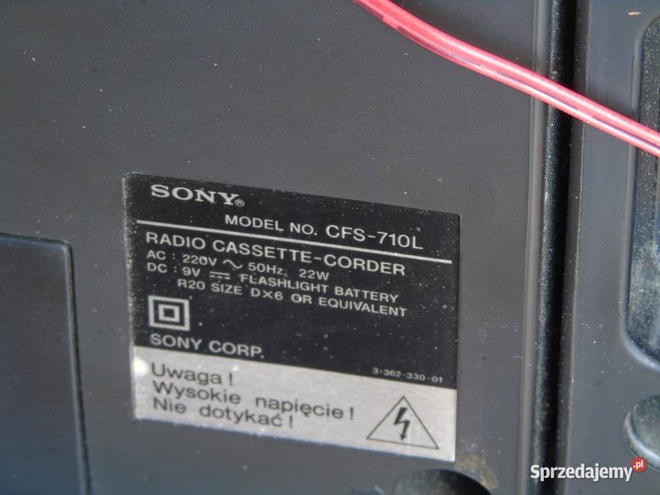 Radio odtwarzacz AUX Sony CFS710L Vintage Radioodtwarzacze Jasło