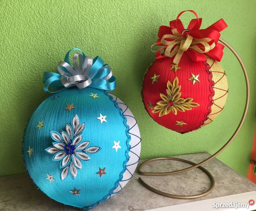 Bombki wstążkowe z cekinami Chorzów