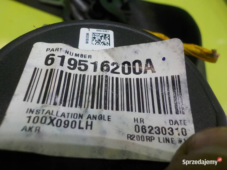 CRUZE 10r SEDAN pas bezpieczenstwa lewy przod z