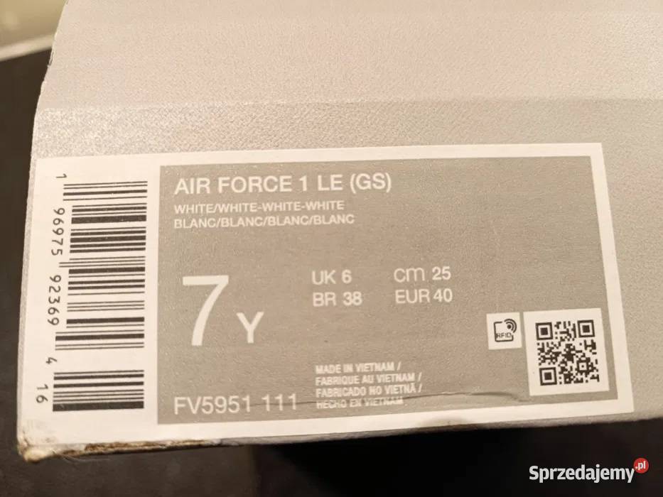 Buty Nike Air Force 1 nowe białe mazowieckie Pruszków