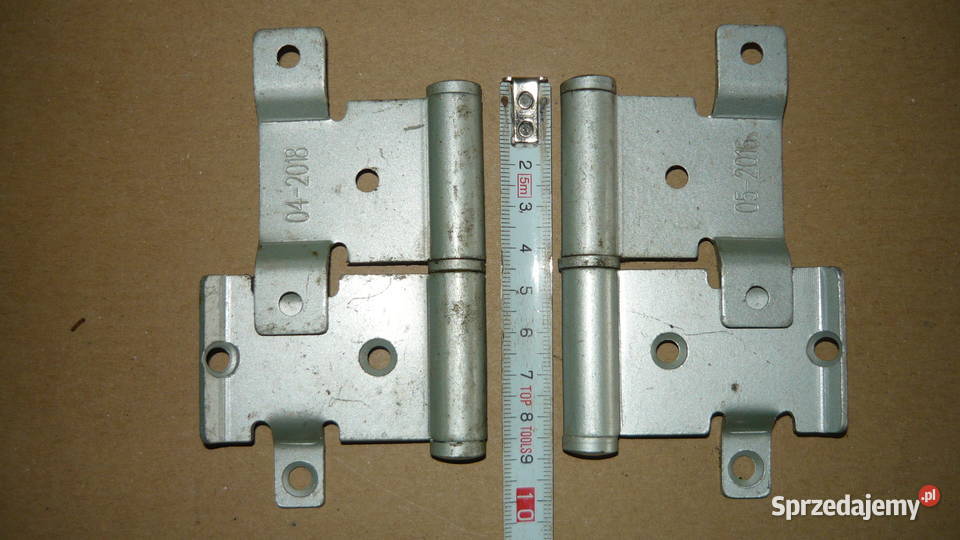 Zawiasy budowlane drzwiowe okienne do drzwiczek Sokółka