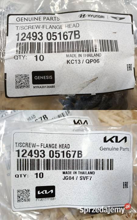 HYUNDAI KIA ŚRUBA WKRĘT MONTAŻOWY NADKOLA Pleszew sprzedam