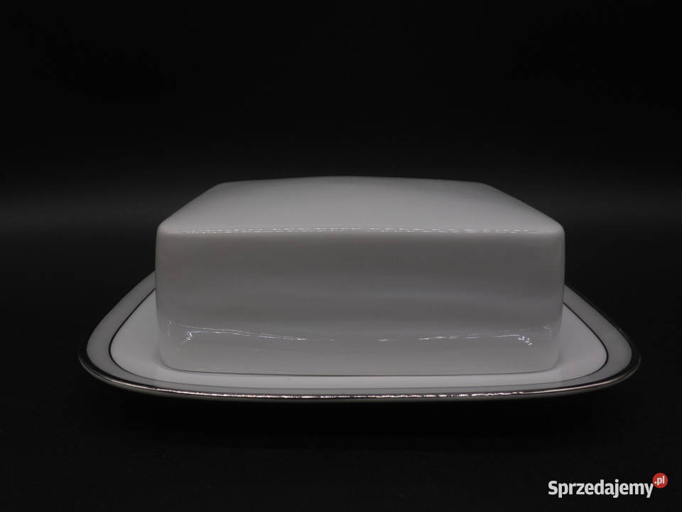Porcelanowa Maselnica Rosenthal Niemcy Platynowy wielkopolskie Raszków