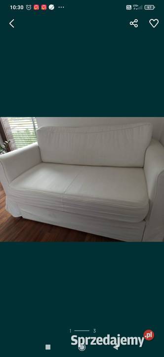 Sprzedam Biała sofa kanapa rozkładana ikea Piastów