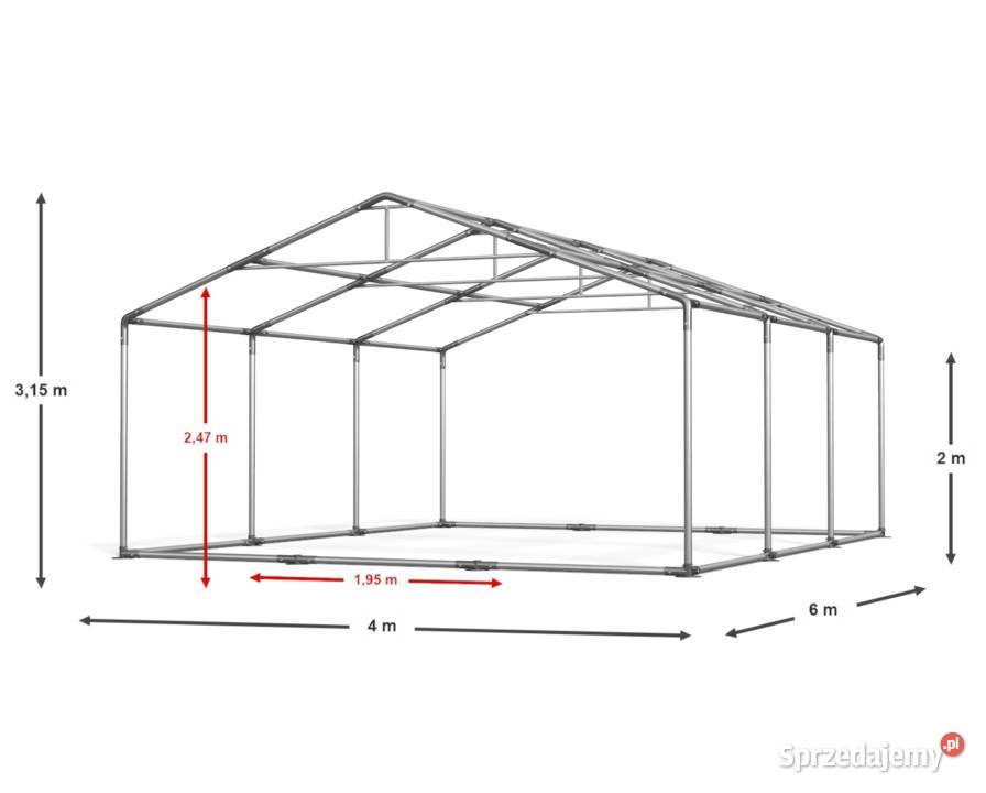 BLACK WEEK 4x6x2m Namiot magazynowy hala Łódź sprzedam