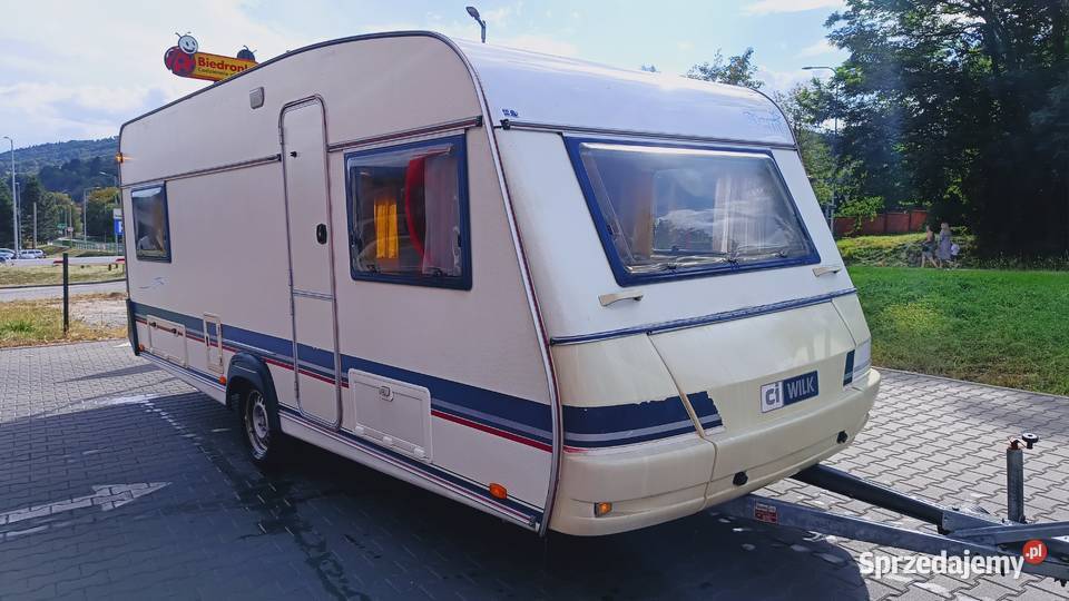 przyczepa kempingowa campingowa kemping OKAZJA Międzybrodzie Bialskie sprzedam