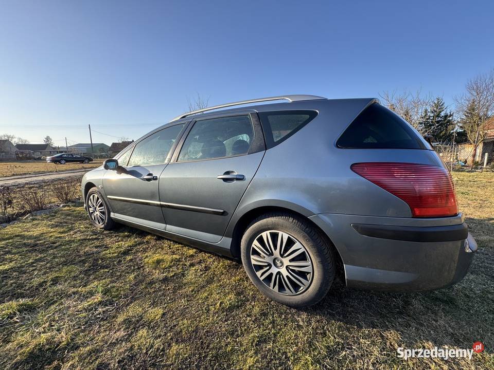 Peugeot 407 niebieski Czerna