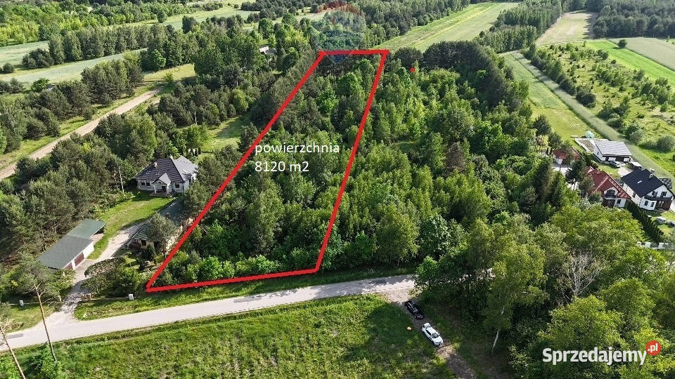 Działka inwestycyjna Wałsnów gm Orońsko 180 ar siatka