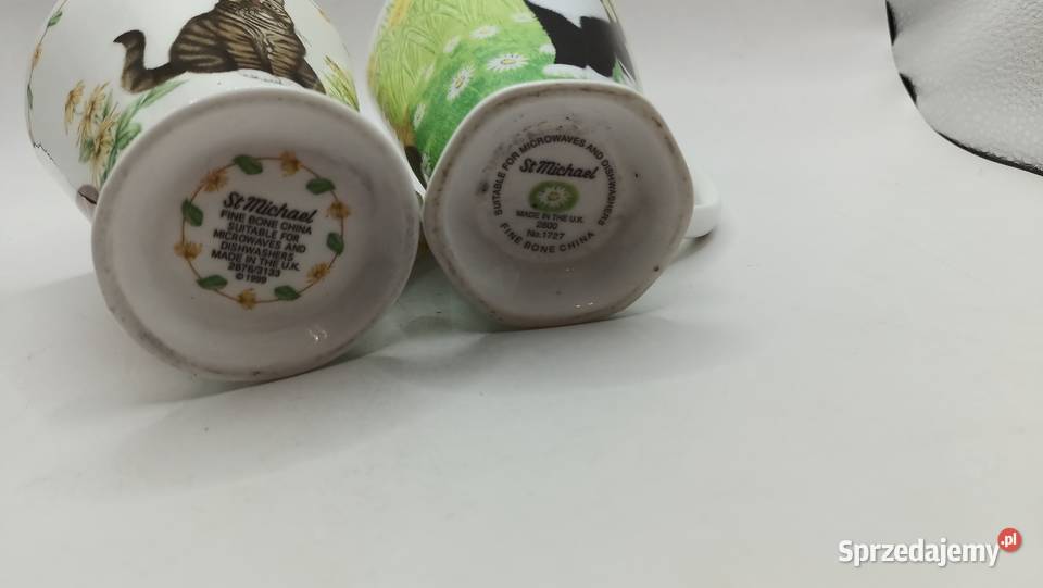 Dwa kubki z serii St Michael koty porcelana Zamość sprzedam