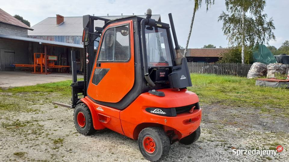 Wózek widłowy Linde H30 pozycjoner przesuw łódzkie Gumnisko