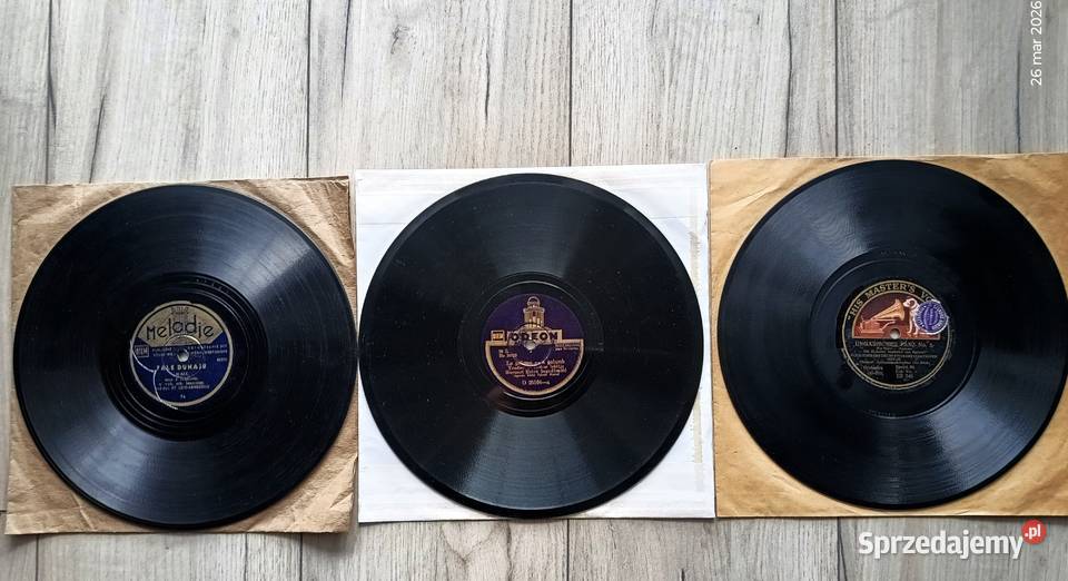 Trzy płyty szelakowe 25 Wronki