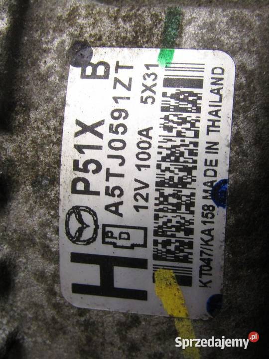 ALTERNATOR 15 B MAZDA 2 DJ A5TJ0591ZT