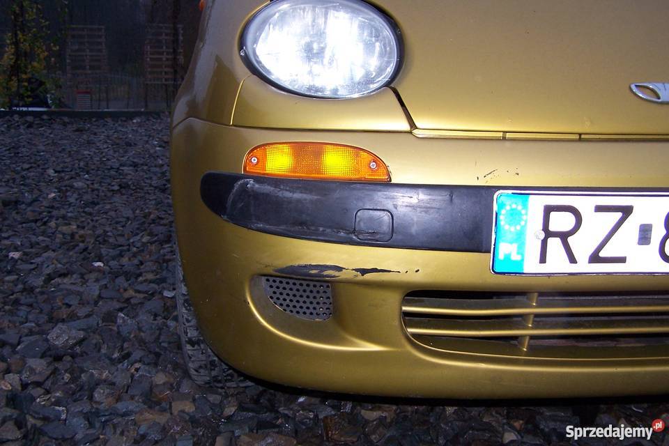 Daewoo Matiz 1999r 97 zółty metalizowany nieuszkodzony Matiz podkarpackie Rudna Wielka