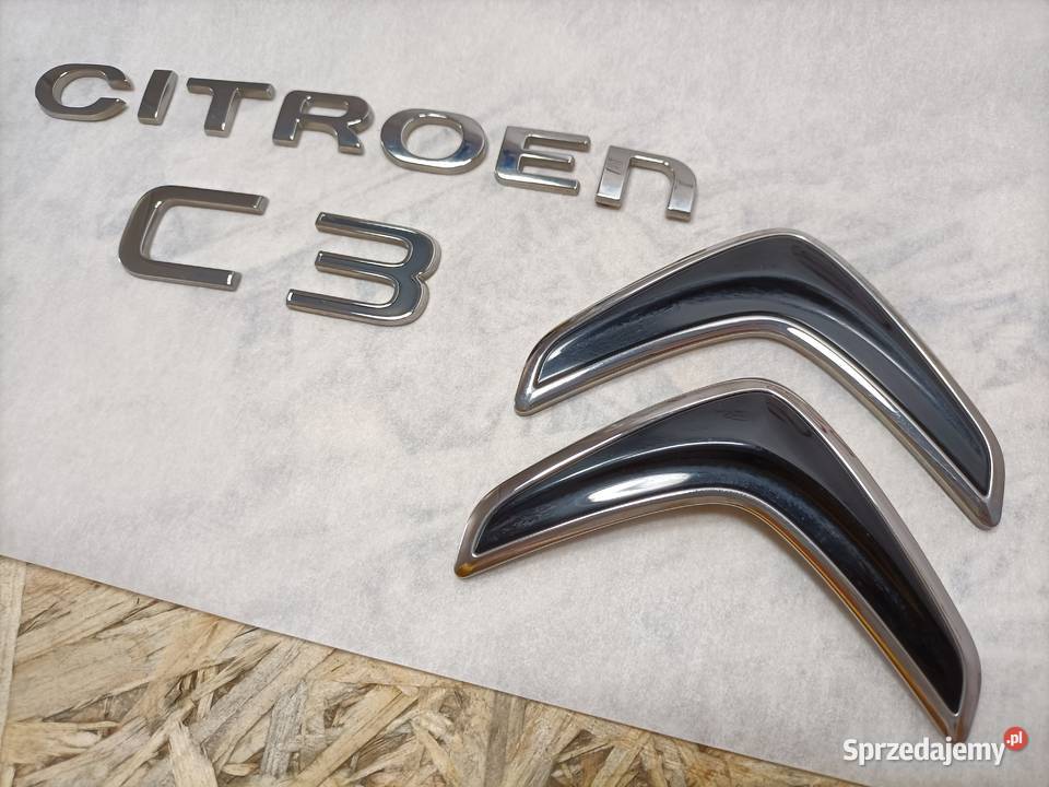 CITROEN C3 III NAPIS ZNACZEK LOGO EMBLEMAT KLAPY osobowe wielkopolskie Pleszew