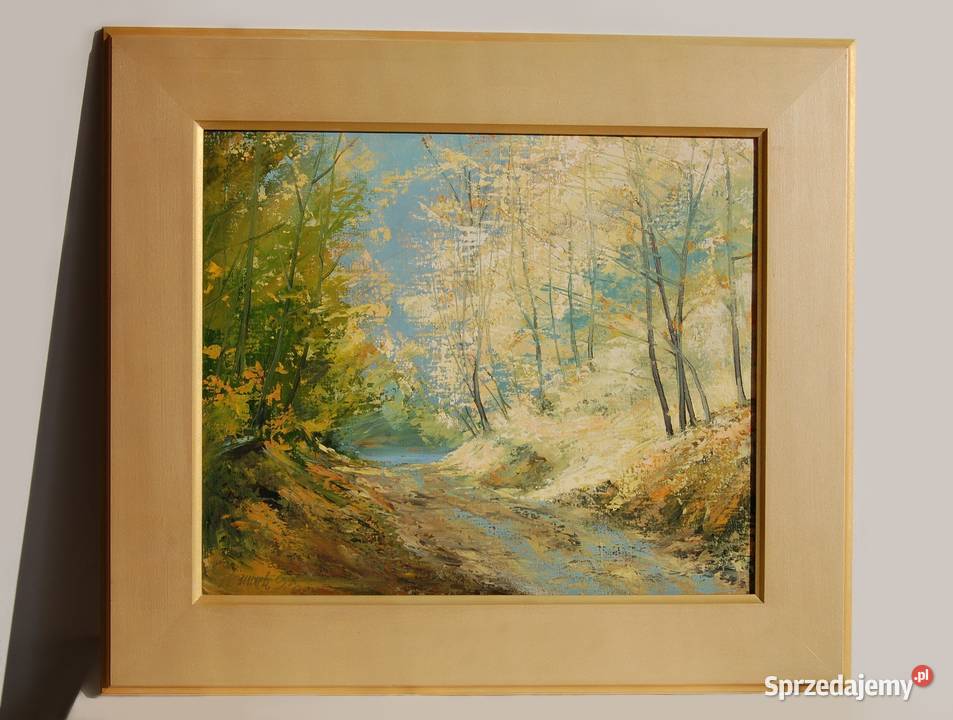 Wąwóz Kazimierz Dolny pejzaż obraz olejny Lublin
