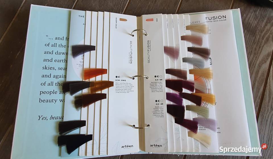 Karta kolorów farb fryzjerskich ARTEGO BEAUTY