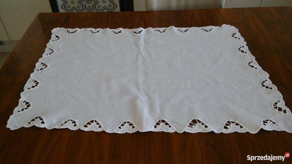 haft haftem richelieu serwetka serweta cudna Obrusy i serwety Gdańsk