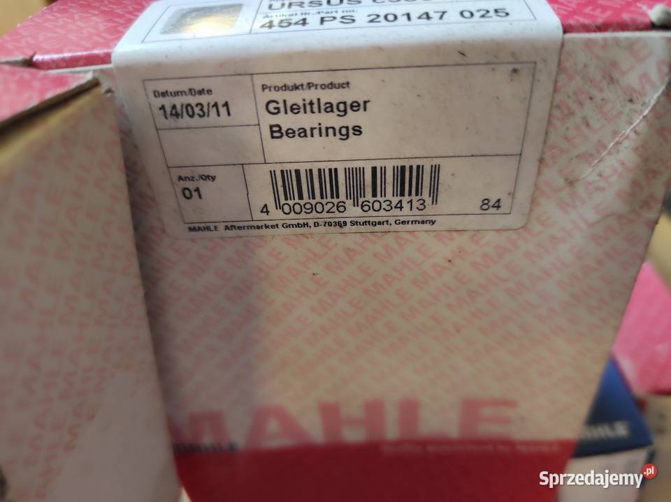 Pierścionki wału korbowego silnika nowe Ursus