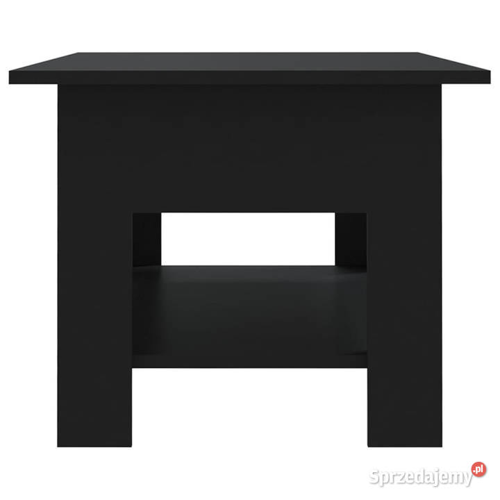 Stolik kawowy czarny 102x55x42 materiał Warszawa