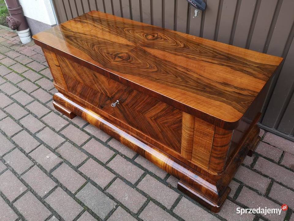 Komoda ARTDECO Orzech Niska Stara Antyk Politura Swarzędz