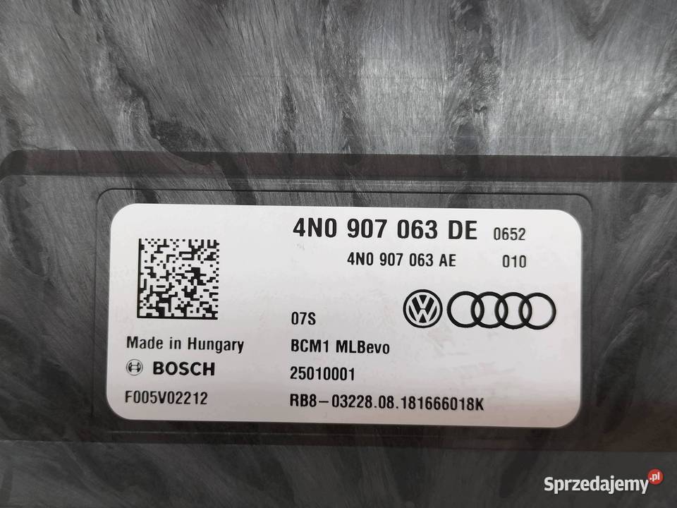 MODUŁ 4N0907063DE 4N0907063AE F005V02212 Audi A7