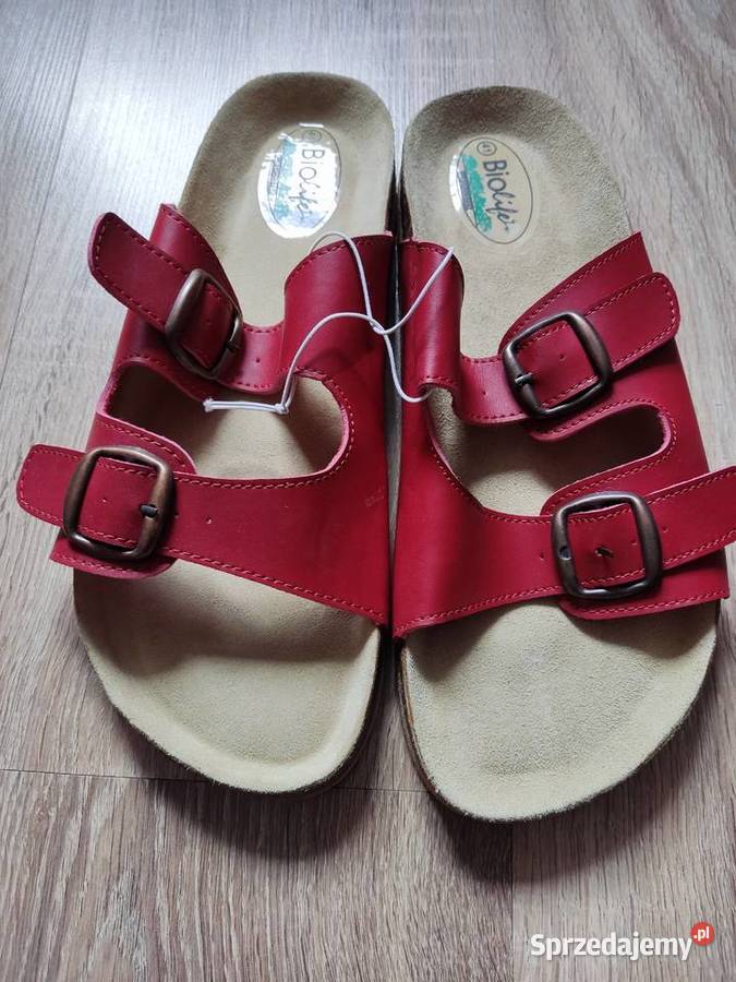 Klapki Biolife czerwone nowe