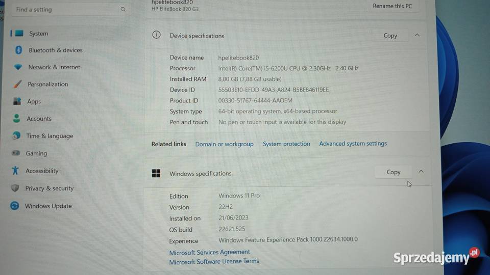 G3 Core i5 8 RAM 512 SSD Sprzedam dwa laptopa Świdnica Polska